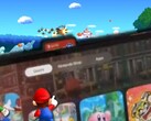 La interfaz de usuario de Switch 2, creada por un fan, ofrece una interacción fluida entre las tarjetas de juego y la biblioteca de juegos. (Fuente de la imagen: @NintendogsBS/Nintendo - editado)