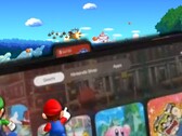 La interfaz de usuario de Switch 2, creada por un fan, ofrece una interacción fluida entre las tarjetas de juego y la biblioteca de juegos. (Fuente de la imagen: @NintendogsBS/Nintendo - editado)