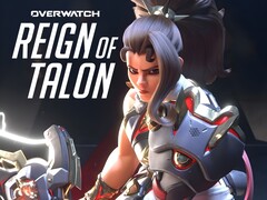 Se muestra el estandarte de la actualización de Overwatch Reign of Talon