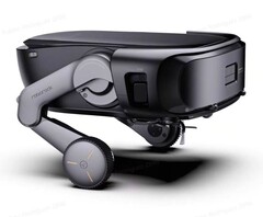 El rover Saros de Roborock puede sostenerse sobre dos patas. (Fuente de la imagen: Roborock)