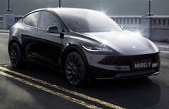 Al igual que el Model 3 Highland, el lavado de cara del Tesla Model Y de 2024 podría introducir dos nuevos colores de pintura (Imagen: LaMianDesign)