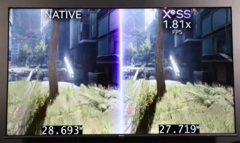XeSS es casi 2 veces más rápido que el nativo. (Fuente de la imagen: Intel)