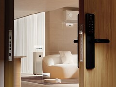 Puedes desbloquear la Xiaomi Smart Door Lock E10 con tu huella digital. (Fuente de la imagen: Xiaomi)