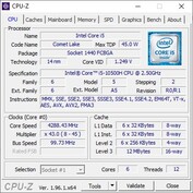 Gigabyte G5 KC - CPUz
