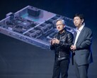 El presidente de Hon Hai, Liu Yangwei, y el consejero delegado de Nvidia, Jensen Huang (Fuente de la imagen: UDN)