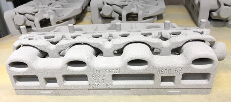 núcleos de arena impresos en 3D realizados con tecnología voxeljet (Fuente de la imagen: Loramendi)