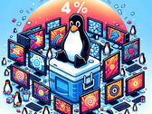 Si esta tendencia continúa, el escritorio Linux podría superar la marca del 5% en el futuro (Figura: generada con Dall-E 3).