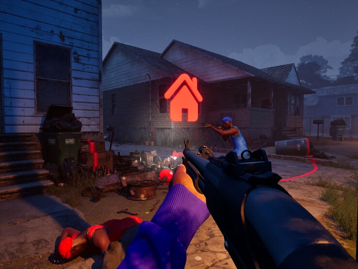 Esta captura de pantalla muestra el modo Turf War, en el que los jugadores deben defender los puntos de control.