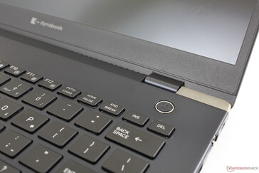 El botón de encendido no es un lector de huellas dactilares como en la mayoría de los nuevos diseños de Ultrabook