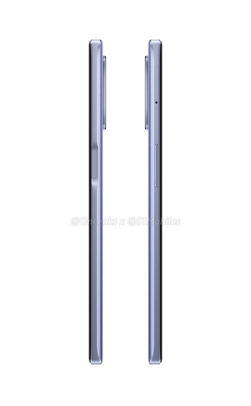 "Los renders del Realme 8s surgen en línea. (Fuente: OnLeaks x 91Mobiles)