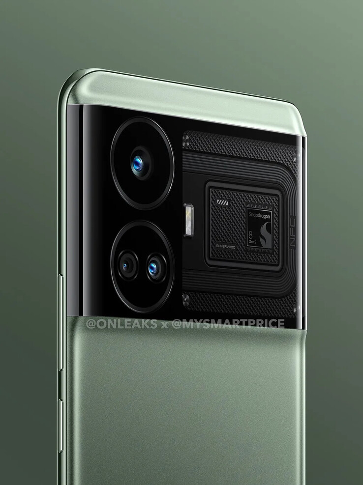 El "Realme GT Neo6" se vuelve más Pixel en nuevos renders. (Fuente: OnLeaks x MySmartPrice)