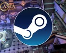 Una imagen en la que se muestra el logotipo de Steam y el juego Solasta: Crown of the Magister, ahora con un 75 % de descuento en Steam.