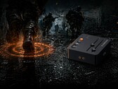 Render artístico de la tarjeta de sonido para juegos Fosi Audio C3 que muestra la tecnología StepSense.