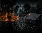 Render artístico de la tarjeta de sonido para juegos Fosi Audio C3 que muestra la tecnología StepSense.
