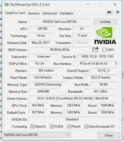 MX150 ULV edition