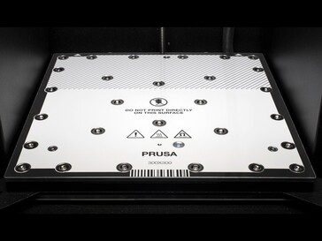 El lecho térmico mejorado en la Core One L. (Fuente de la imagen: Prusa)