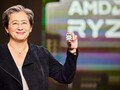 La Dra. Lisa Su, CEO de AMD, muestra el próximo procesador Zen 4 Raphael en el CES 2022. (Fuente de la imagen: AMD)