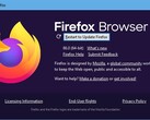 Notificación de actualización de Firefox 86 a Firefox 87 (Fuente: Propia)