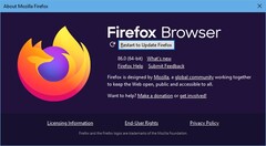 Notificación de actualización de Firefox 86 a Firefox 87 (Fuente: Propia)