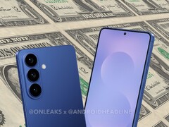 El Galaxy S26 vainilla presuntamente cuenta con una disposición de la cámara trasera ligeramente modificada. (Fuente de la imagen: OnLeaks, Pixabay, editado)