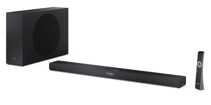 La barra de sonido ultrafina Sharp HT-SBW320 de 2,1ch con subwoofer inalámbrico. (Fuente de la imagen: Sharp)