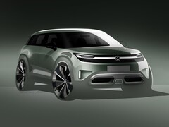 El ID.2X de Volkswagen se ha mostrado en bocetos (arriba). (Fuente de la imagen: Volkswagen vía Instagram)