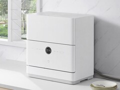 El Xiaomi Mijia Smart Desktop Dishwasher S1 tiene un ajuste de lavado inteligente de IA. (Fuente de la imagen: Xiaomi)