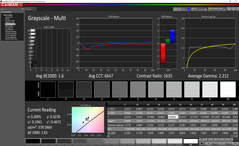 Grayscale analysis (postcalibración)