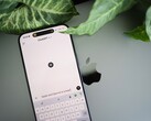 Un smartphone con la aplicación ChatGPT abierta, apoyado sobre un ordenador portátil junto a las hojas de una planta