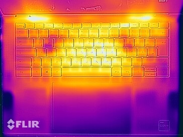 Prueba de esfuerzo de temperaturas superficiales (arriba)