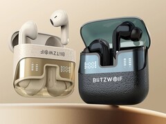 El BW-FYE17 mete cuatro auriculares inalámbricos en un solo estuche de carga (Fuente de la imagen: BlitzWolf)