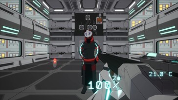En la imagen: Una captura de pantalla del juego Cyberfrags '69.