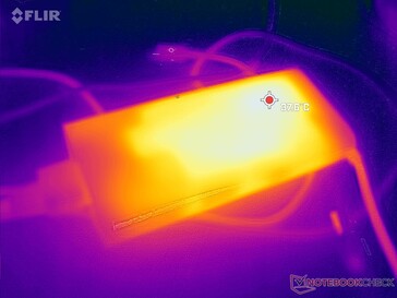 El adaptador de CA puede alcanzar los 38 C o más cuando se ejecutan aplicaciones exigentes