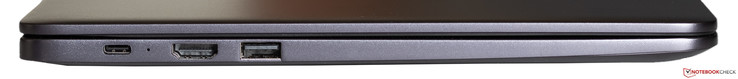 Lado izquierdo: USB 3.1 Gen.1 Tipo C, HDMI, USB 3.0 Tipo A