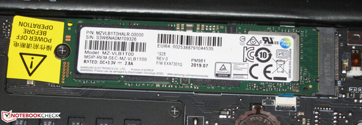 Una unidad SSD sirve como unidad de sistema