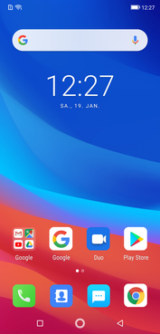 Pantalla de inicio predeterminada