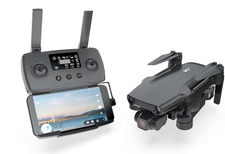 El controlador utiliza un smartphone como pantalla. (Fuente de la imagen: Hubsan)