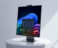 El PC ThinkCentre X AIO de Lenovo incorpora potentes chips Panther Lake y una relación de aspecto ultra alta. (Fuente de la imagen: Lenovo)