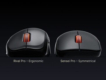 Diferencia de forma entre Rival Pro y Sensei Pro.