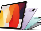 El Redmi Pad SE en sus tres presuntos colores de lanzamiento. (Fuente de la imagen: Kimovil)