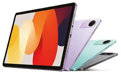 El Redmi Pad SE en sus tres presuntos colores de lanzamiento. (Fuente de la imagen: Kimovil)