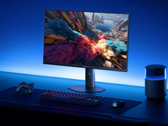 El monitor para juegos G24i 2026 y el monitor para juegos G27i 2026 tienen un aspecto prácticamente idéntico, este último en la imagen. (Fuente de la imagen: Xiaomi)