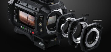 La Ursa Cine 12K dispone de monturas intercambiables para compatibilidad con una amplia gama de objetivos. (Fuente: Blackmagic)