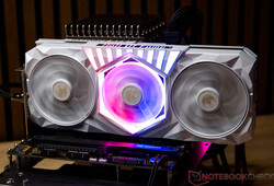 La KFA2 GeForce RTX 5070 Ti HoF Gaming en la prueba de volumen de configuración abierta