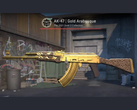 La skin Arabesco dorado para el AK-47 en Counter Strike 2 (fuente de la imagen: r/ohnePixel)