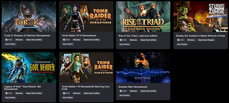 Todos los juegos incluidos en el paquete (Fuente de la imagen: Green Man Gaming)