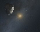 Impresión artística de un asteroide del cinturón de Kuiper