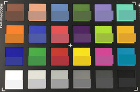 ColorChecker Passport: el color de referencia se muestra en la mitad inferior de cada parche.