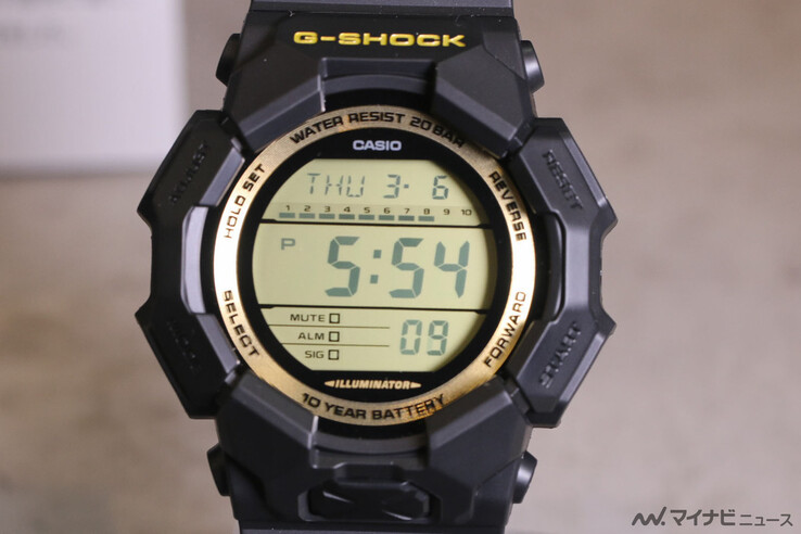 El reloj Casio G-Shock GD-010GB-1A9. (Fuente de la imagen: MyNavi News)