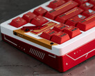 Teclado para juegos Chilkey Slice68 HE en rojo visto desde atrás